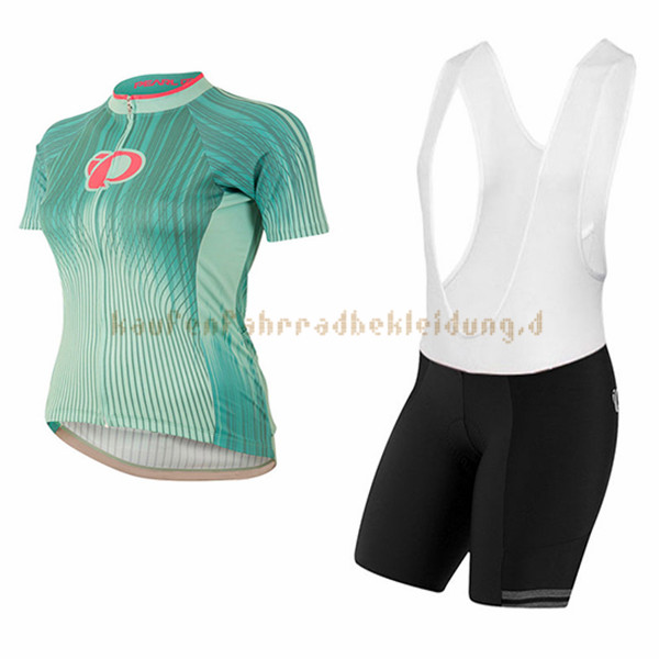 Frau Pearl Izumi Kurzarmtrikot 2017 Und Kurze Tragerhose grun Und wei